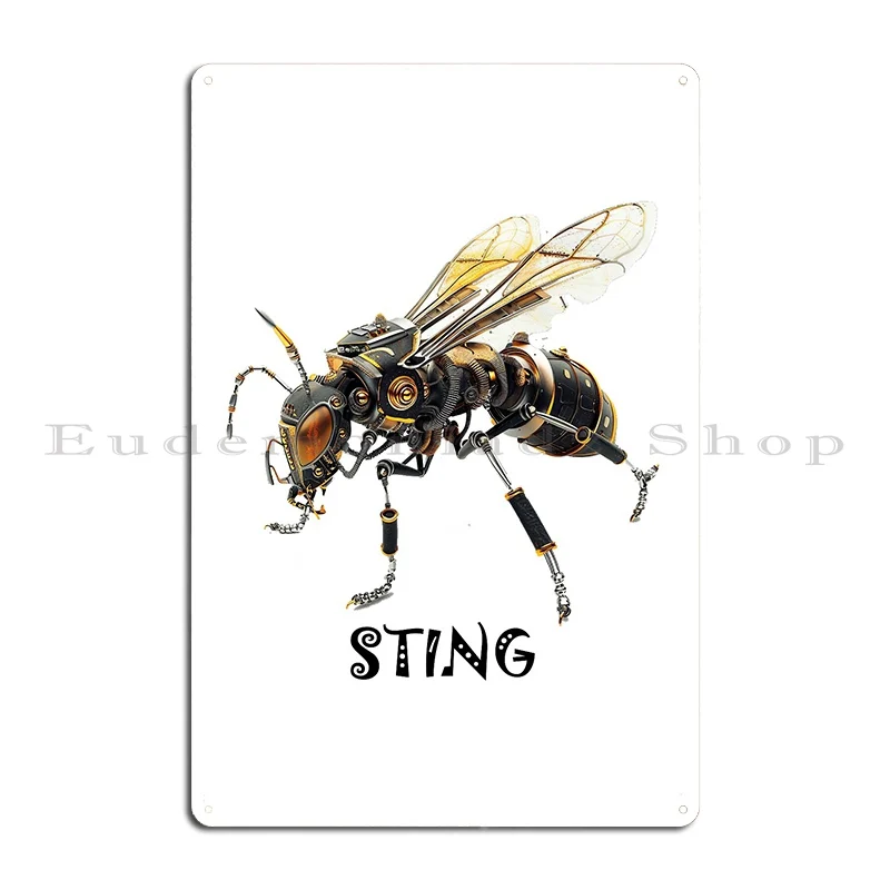Механическая Оса готовая к укусу металлические вывески клубный клуб