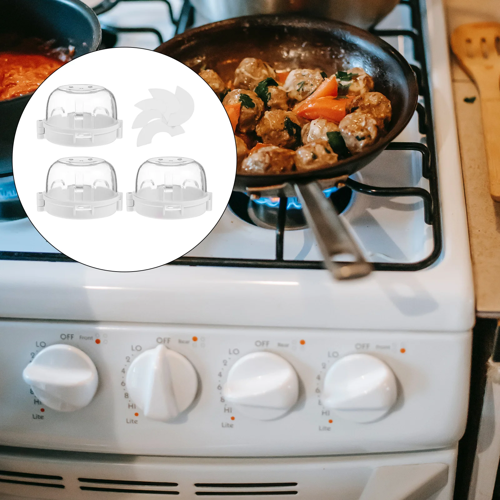 

3 Pieces Kitchen Stove Covers Gas Stove Covers Proof Kitchen Guard for Home Kitchen