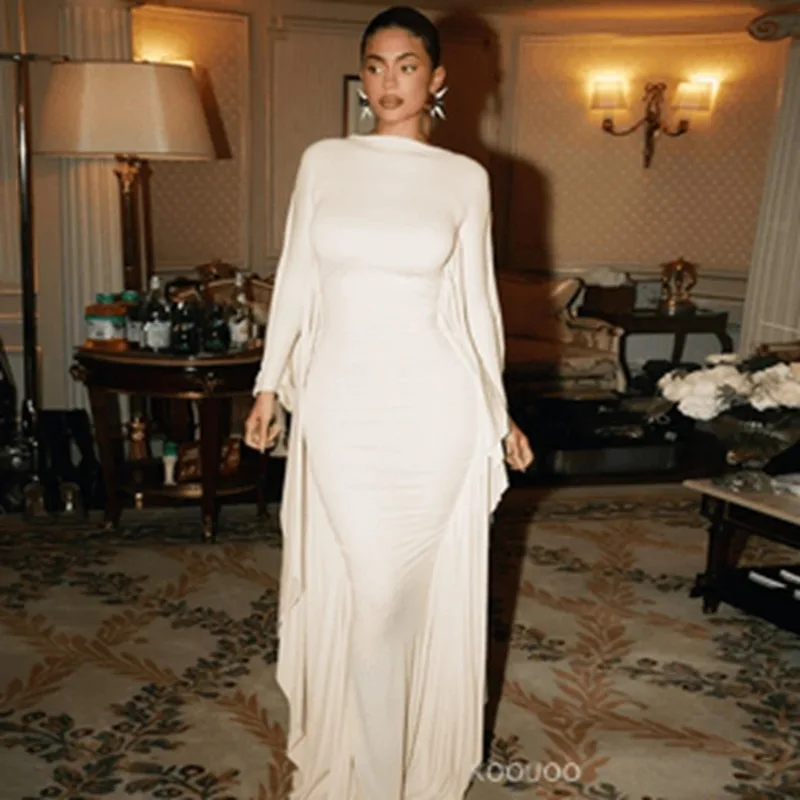 Повседневное платье для фотосессии беременных элегантное с рукавами летучая