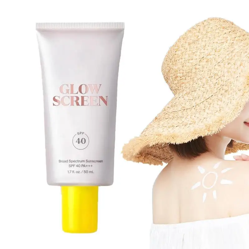 

UV Face Protection Cream 50ml Multiple Protection Water Resistant Sunscreen Travel Size Sunscreen Face Moisturizer Oil Free