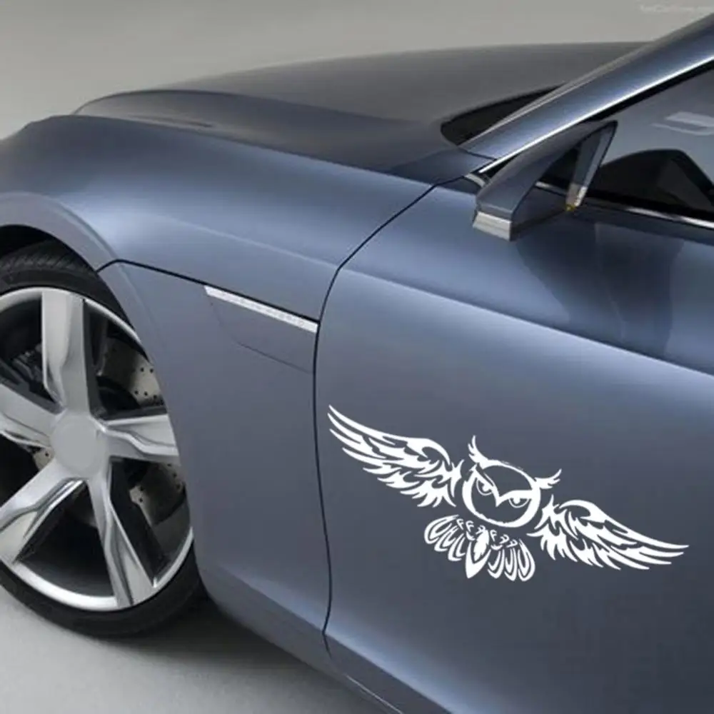 Водостойкая Наклейка PET декоративная лампа! S095 Стайлинг автомобильной задней двери с рисунком совы