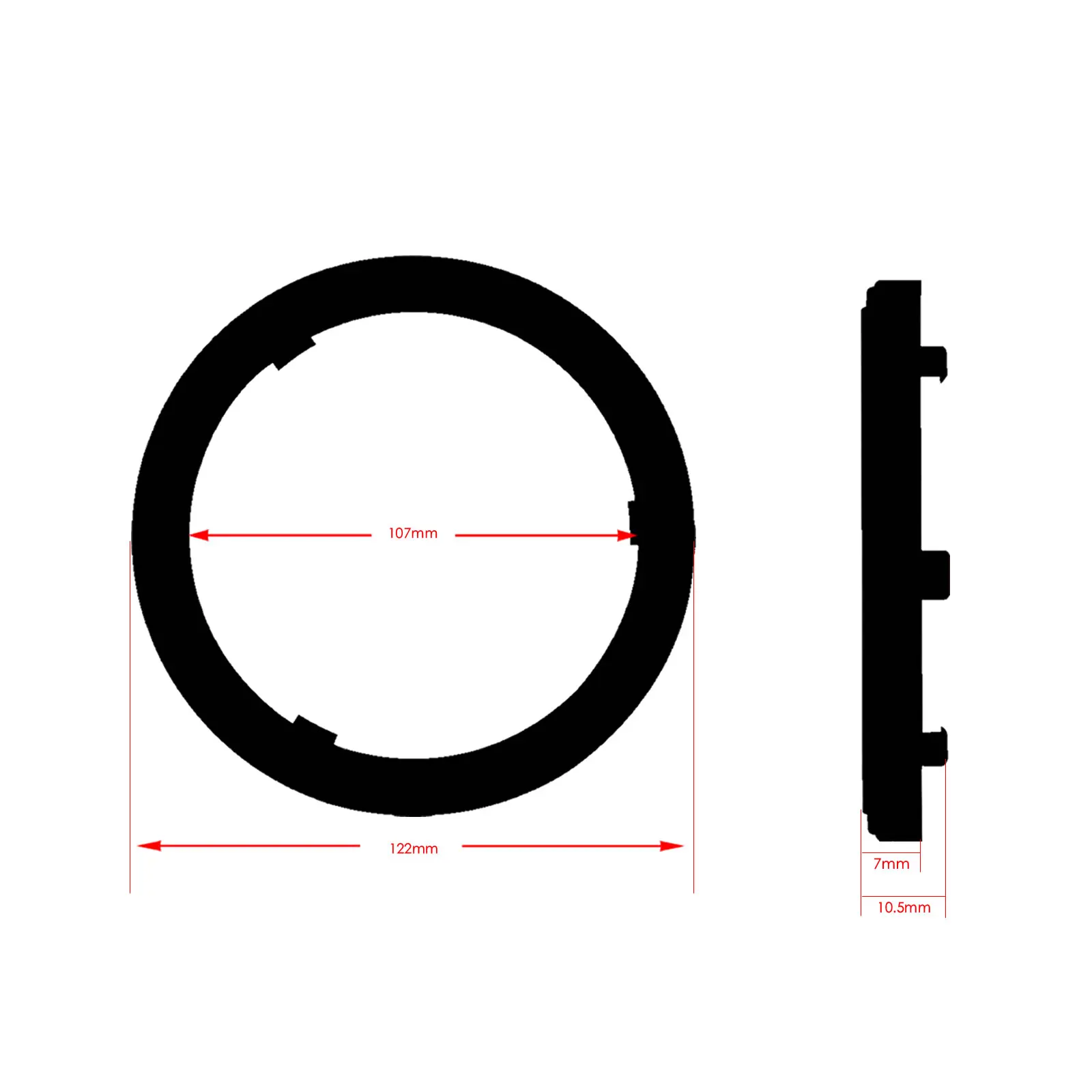 2x Белый Автомобильный ангельский глаз кольца с ореолом лампа заднего фонаря 120 мм