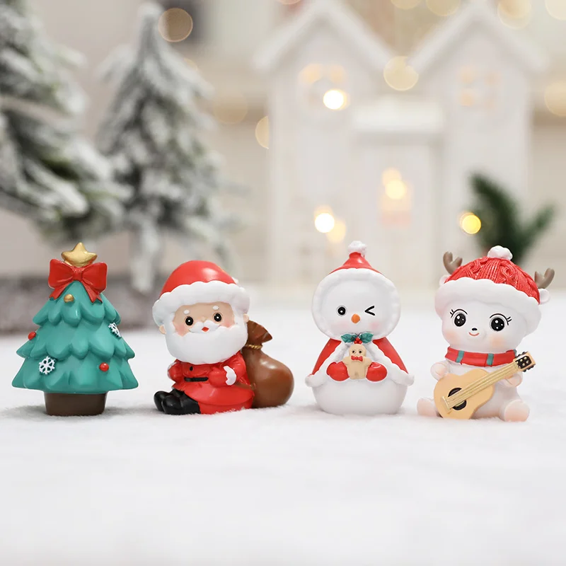 

Decorative Ornaments Creative Cute Old Snowman Christmas Tree Shopping Window Scene Dress up Small Decorations