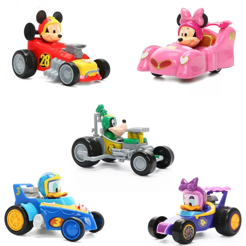 Marke Neue Disney Pixar Autos Cartoon Mickey Minnie Donald Duck Daisy Goofy Qualität Kunststoff Auto Spielzeug Für kinder Geburtstag geschenk