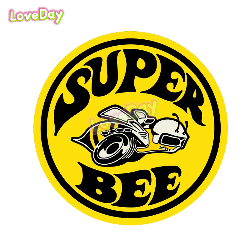

Автомобильные наклейки SuperBee, круглые гоночные клейкие наклейки, наклейки для скоростных занятий спортом, виниловые наклейки для ноутбука