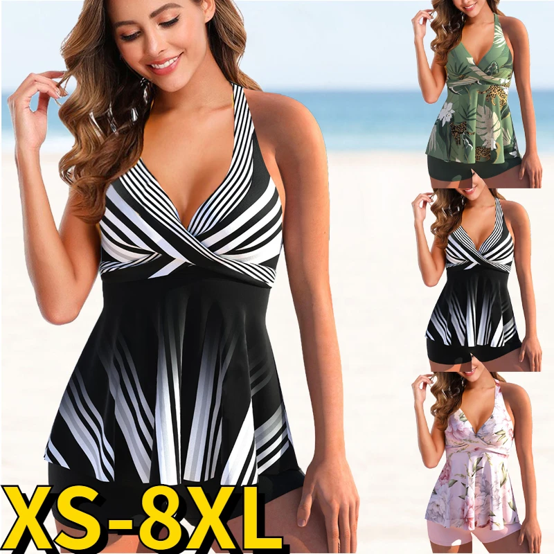 

2023, новые летние женские сексуальные бикини из двух частей, танкини, новый дизайн, пляжная одежда с принтом, модные монокини с высокой талией