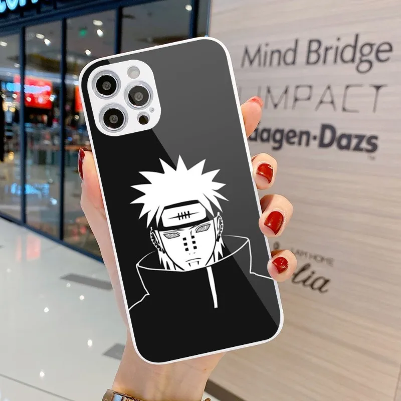 Чехол Akatsuki N-aruto Шаринган для IPhone 14 13 12 11 Pro Max X XR XS 8 7 Plus цветной чехол из жидкого