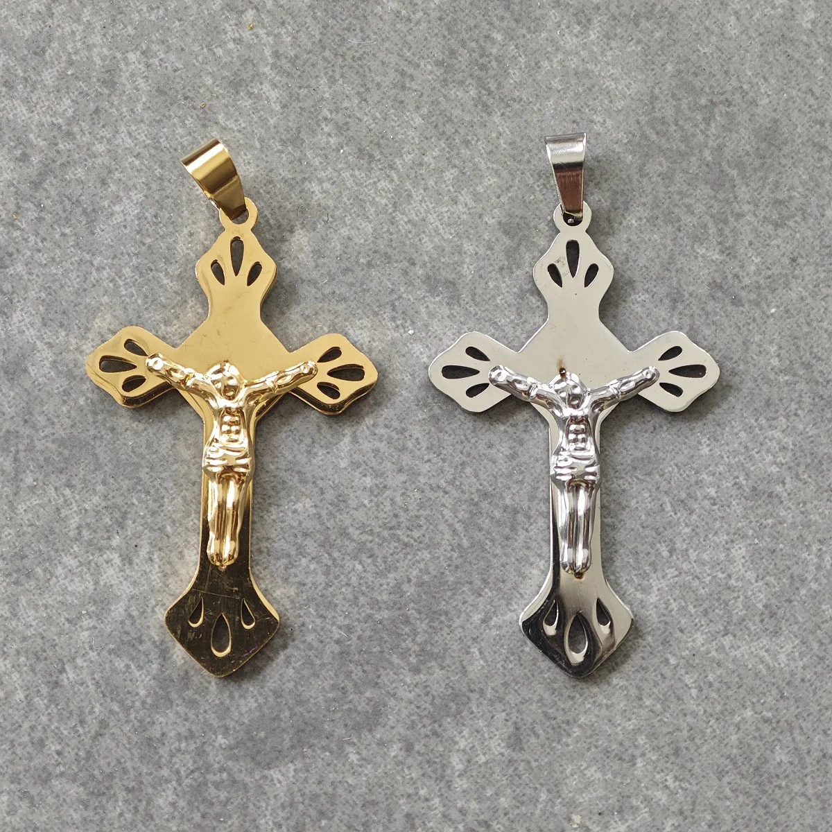 Новые Подвески в виде креста из нержавеющей стали для женщин и девушек модные