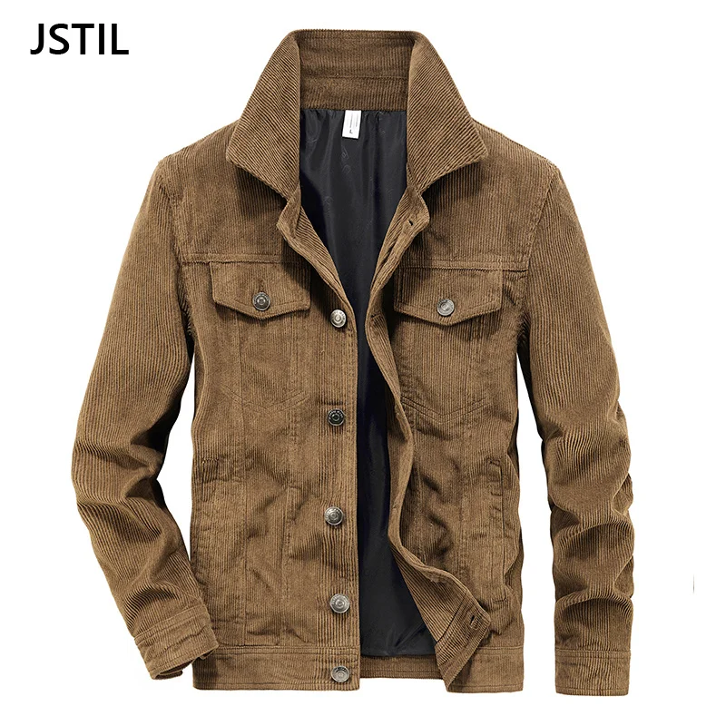 

2022 New Men Winter Fleece Jackets Mens Thick Fashion Fur Collar Wool Warm Corduroy Coat Autunm Army Outwear Casual Jacket Men