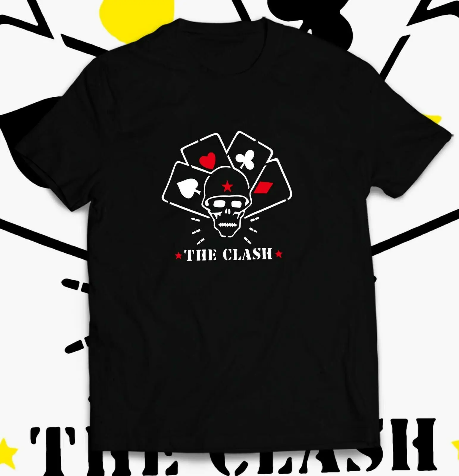 

Tshirt 2022 English rock MusicSkull Army Theme Clash Fans Gift Tshirt