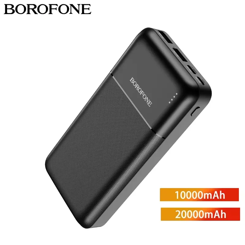 

NEW2023 BOROFONE Power Bank 10000 20000mAh PD Quick Charge Portable Charging External Battery For iPhone 12Pro