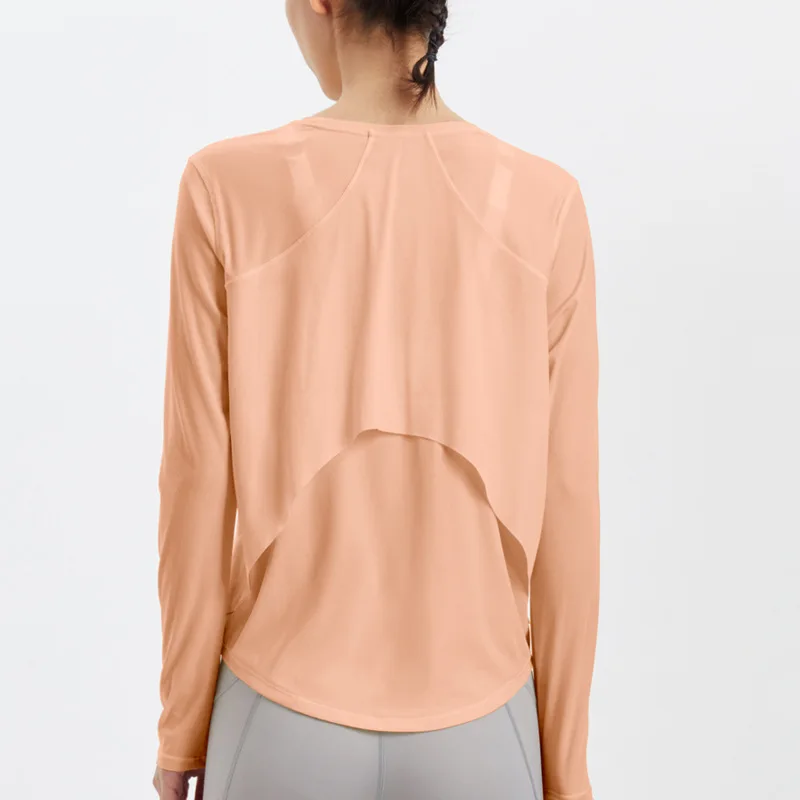 Antibom Yoga Shirts Woman Beauty Back Loose Breathable Quick-drying Sports Top Short Sleeve Running Training Fitness T-shirt