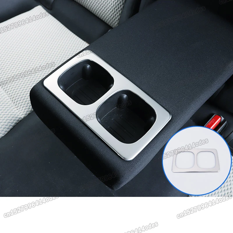 Car Rear Armrest Cup Holder Frame Cover trims chrome for Nissan Qashqai J11 2016 2017 2018 2019 2020 2021 2022 rogue sport Car Rear Armrest Cup Holder Frame Cover trims chrome for Nissan Qashqai J11 2016 2017 2018 2019 2020 2021 2022 rogue sport