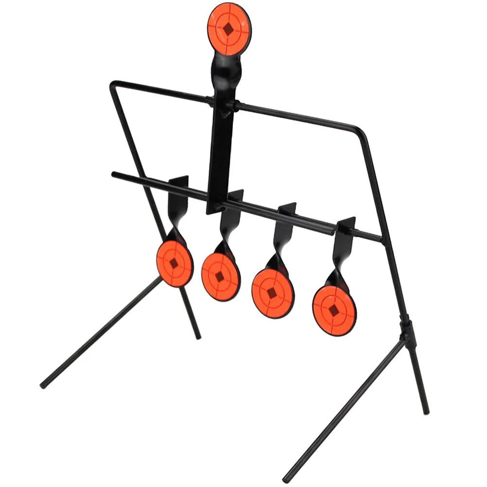 

Metal Resetting Target Paddle Wind Chime Style Target for Outdoor Training (Black)