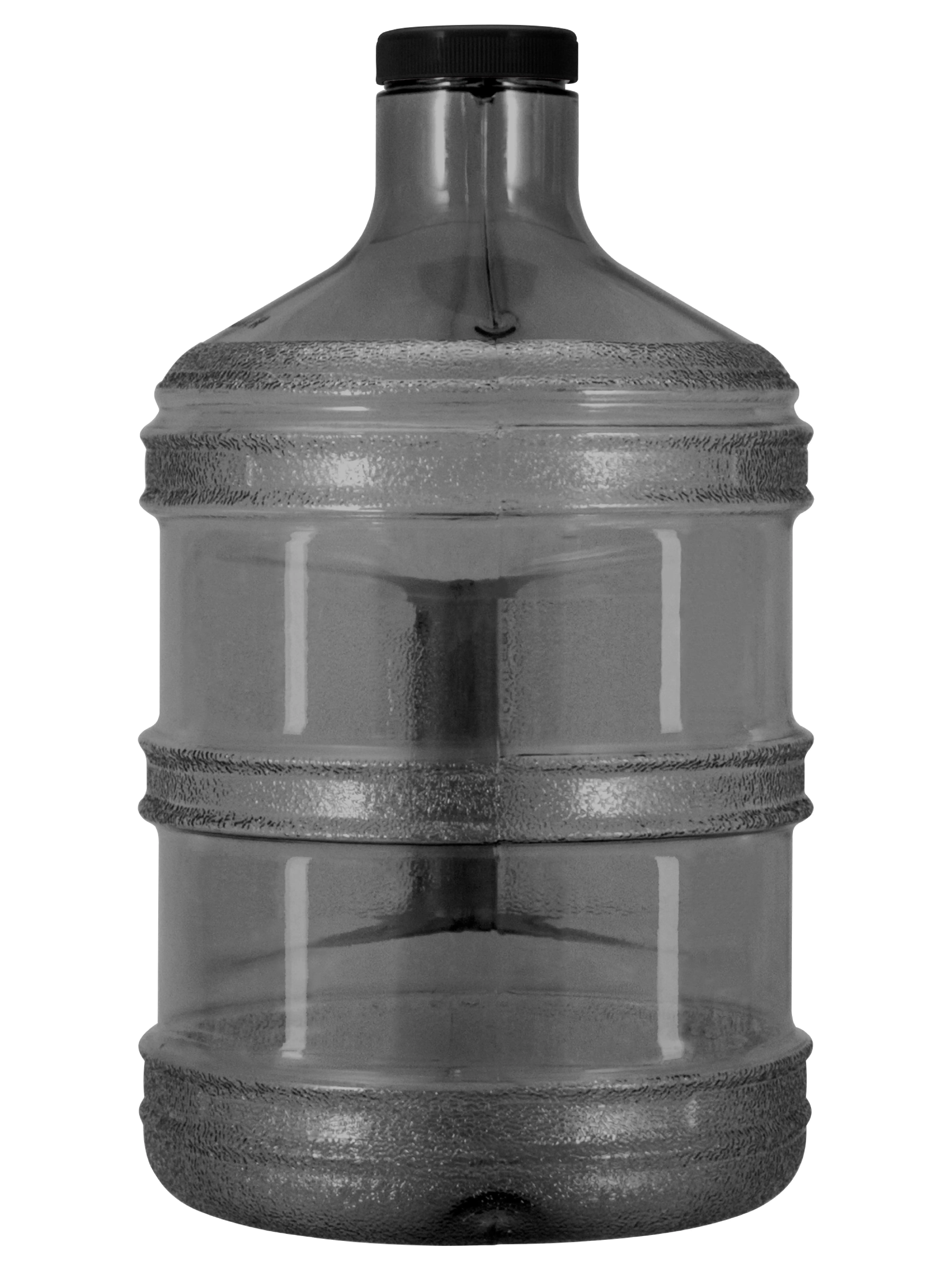 

1 Gallon (128oz) BPA Free Reusable Leak-Proof Drinking Water Bottle w/48mm Screw (Black)