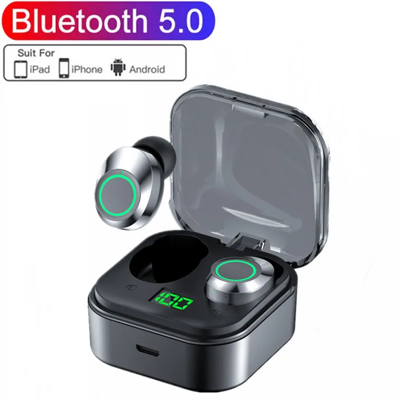 

YDmini Bluetooth Headset Hearing Aid 5.0 Hi-Fi Stereo Wireless Headset Minigame LED digital display no latency Bluetooth headset