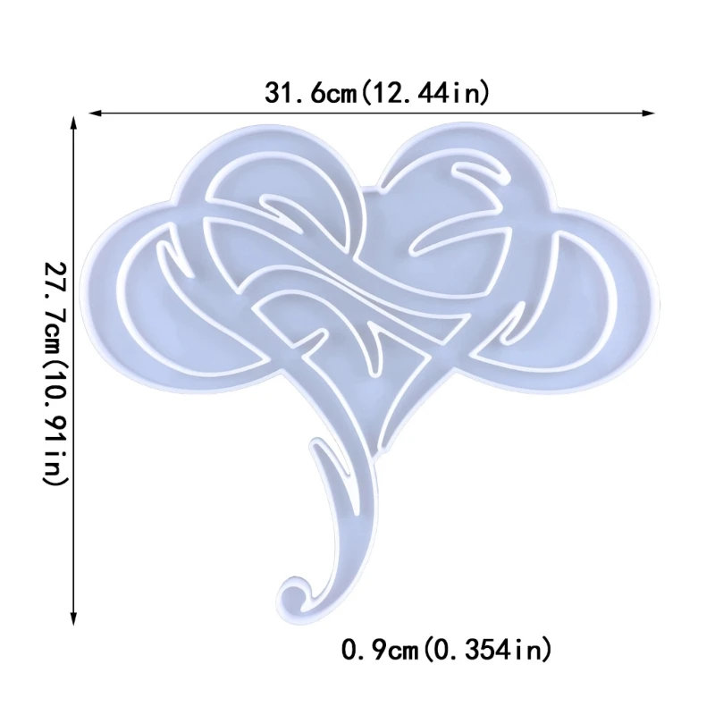 Полустереоскопические настенные украшения в форме сердца форма для клея