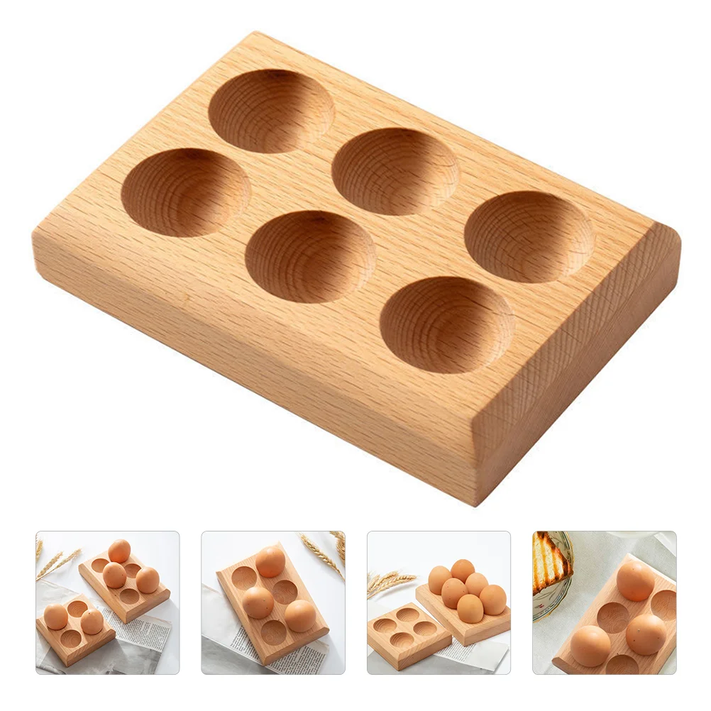 

Egg Tray Storage Refrigerator Wood Cartons Kitchen Carrier Dispenser Holder Fridge Crate Rack Cardboard Plate Countertop Stand