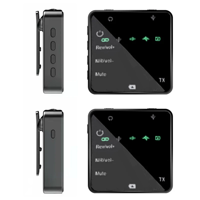 

Wireless Lavalier Microphone Transmitter Receiver for Phone DSLR Camera Smartphone 2.4GHz Wireless Mic For Gaming Live MIC