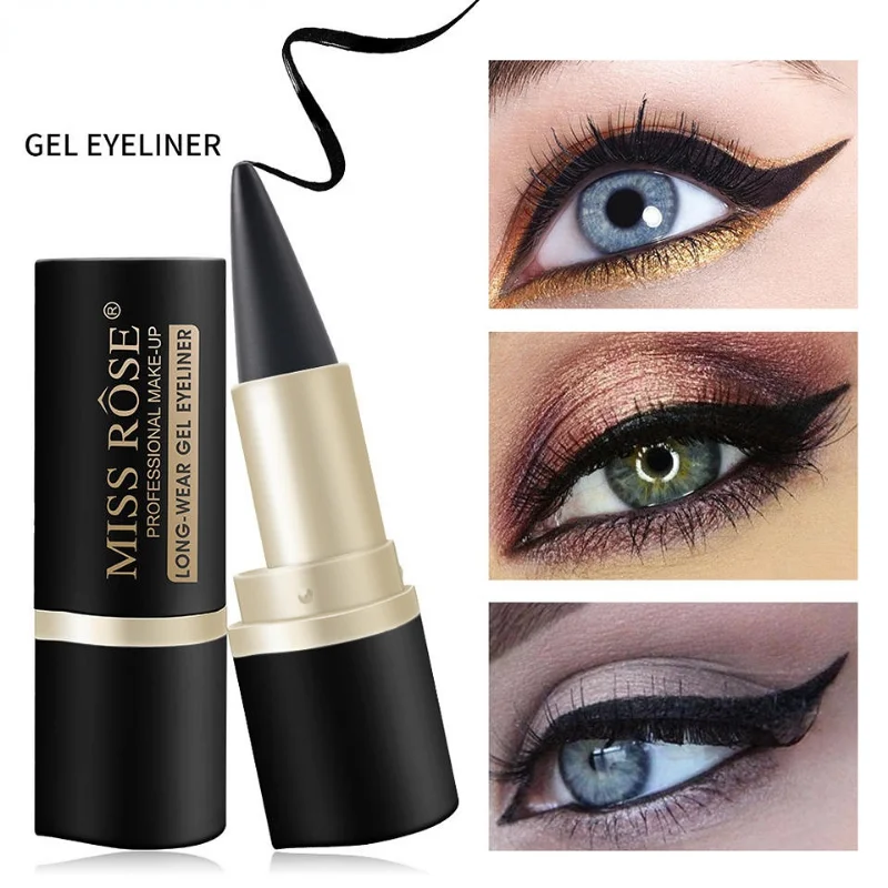 

Matte Waterproof Eyeliner Liquid Pencil Black Single Head Solid Smooth Long-lasting Highly Pigmented Eyeliner Cream Brown