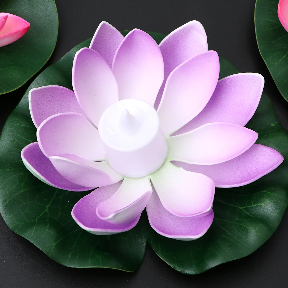 

6 Pcs Lotus Water Lantern Lamp Wedding Led Tea Lights Candlesssss Outdoor