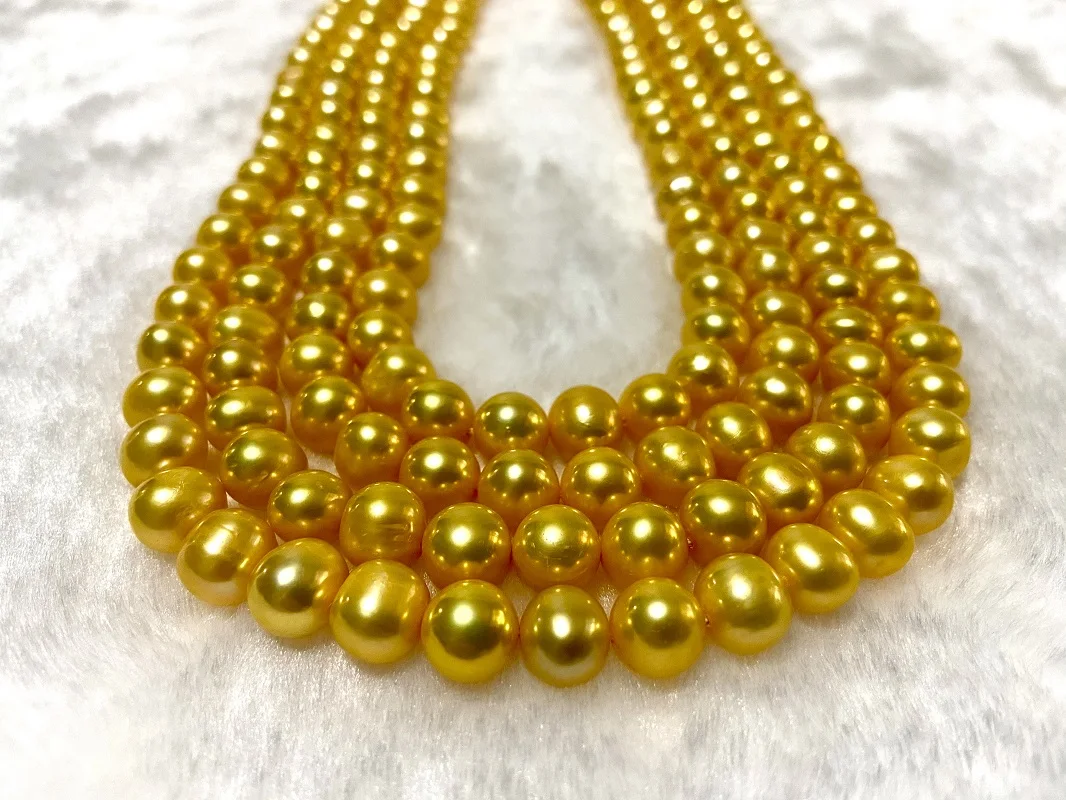 

Женское ожерелье из серебра 8-9 мм с жемчугом