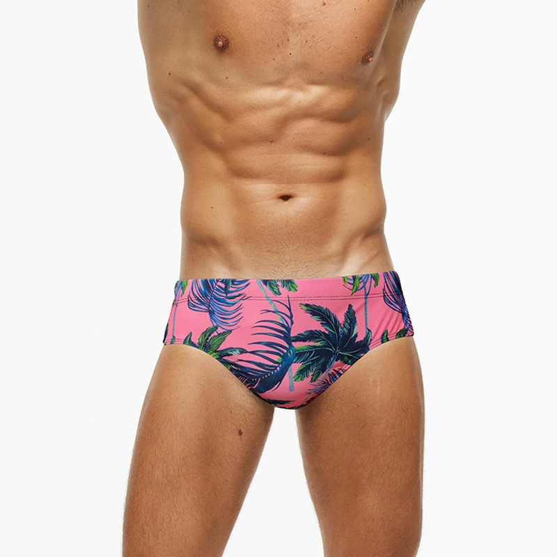 

WS24 new summer sexy low waist tight men swimwear surfing bikinis gay men swimming beach shorts swim trunk briefs men swimsuits