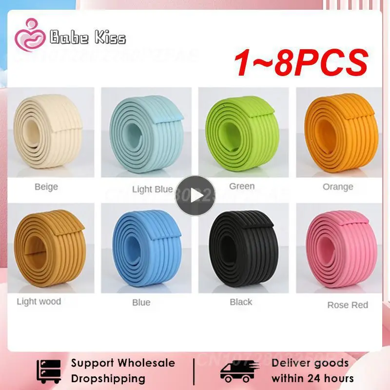 

1~8PCS thickened baby safety protection strip table edge protection strip corner furniture corner child safety foam protection