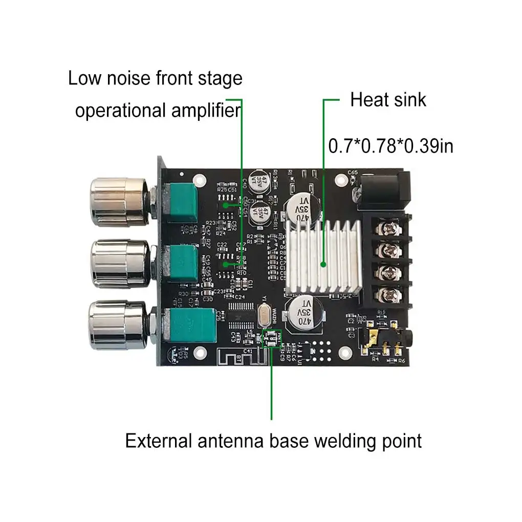 

Amplifier Board Audio 2 0 Power Subwoofer Module Channel Stereo Accessories