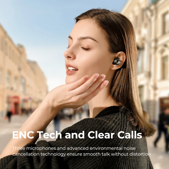 SOUNDPEATS Mini Pro HS Wireless Earbuds Bluetooth 5.3 Hybrid ANC Earhones with Hi-Res Sound,LDAC Codec,Custom EQ via App,6 Mics 4