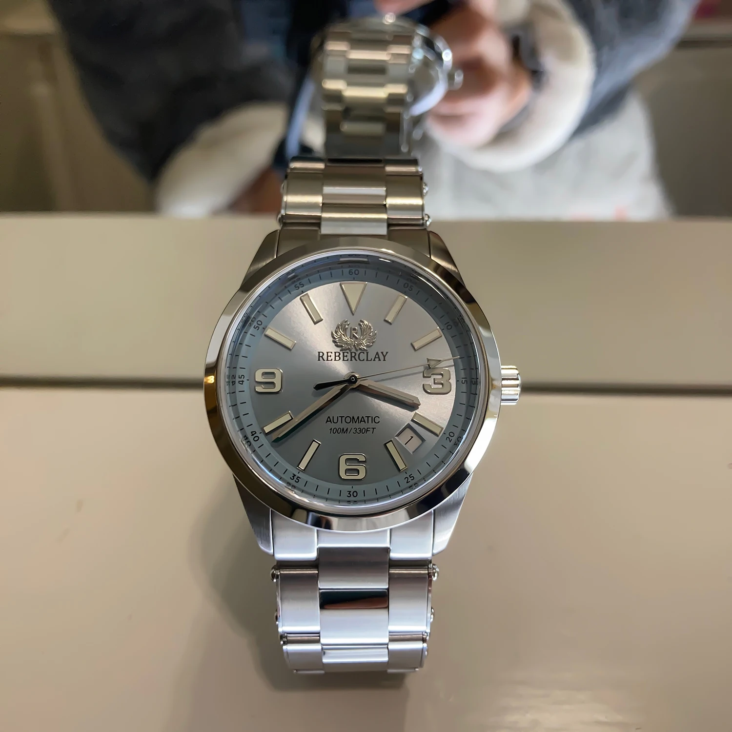 2023 New REBERCLAY Women ST2130 Automatic Mechanical Watches Elegant Series 37MM Luxury Wristwatches 10Bar BGW-9 Reloj Mujer enlarge