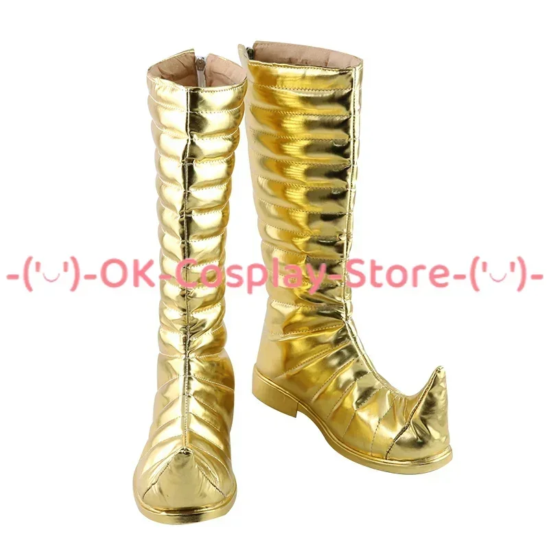 Фото [На заказ] JoJo's Bizarre Adventure Dio Brando Обувь для косплея Аниме Игра Костюм для ролевых игр Опора Хэллоуин Вечеринка Сапоги из искусственной кожи №5