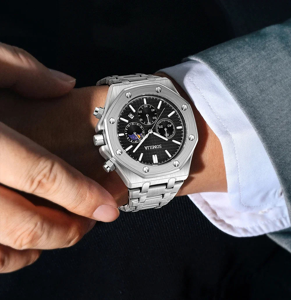 SOMILIA 2311 модные мужские высококачественные многофункциональные лунные