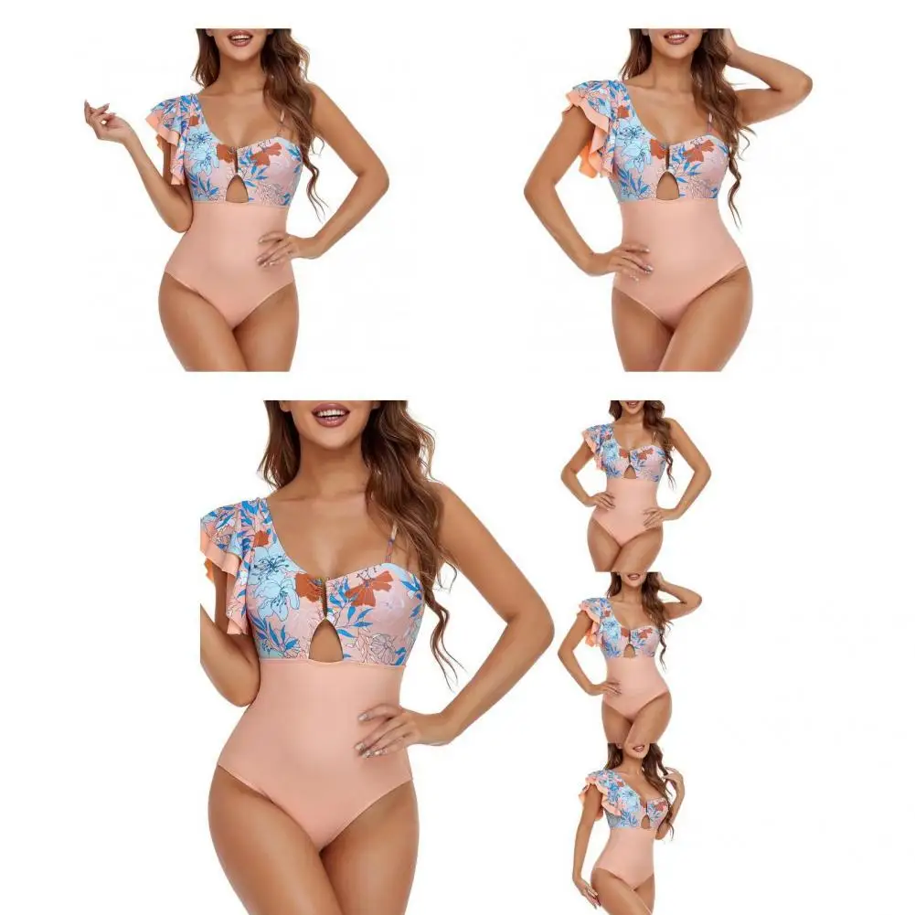 

Купальный костюм с оборками Colorfast, 1 комплект, летнее бикини разных размеров с подкладкой для водных видов спорта