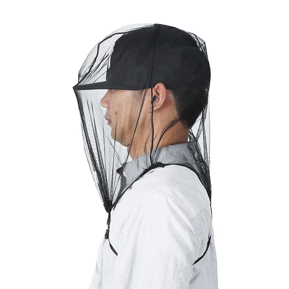 

2 PCS Hat Face Mesh Net Mosquito Head 2pcs Cap Dust Protecting Men Women