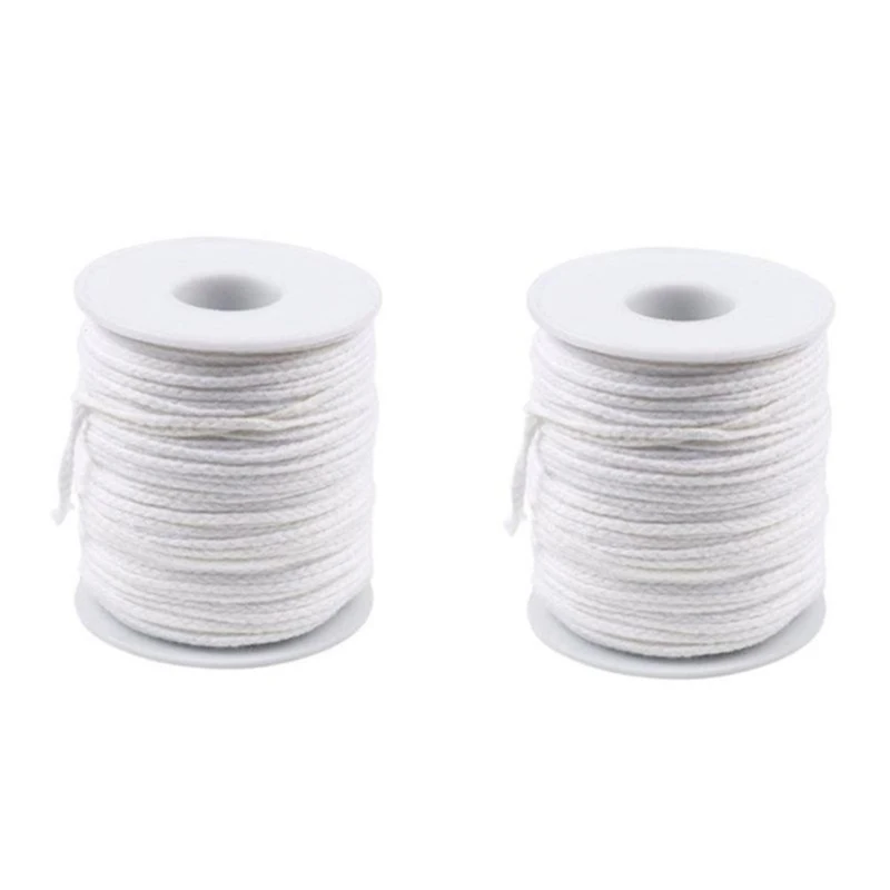 

60m Non-Toxic Environmental Spool of Cotton Braid Candle Wicks Wick Core For DIY Oil Lamps Handmade Candle Making Supplies