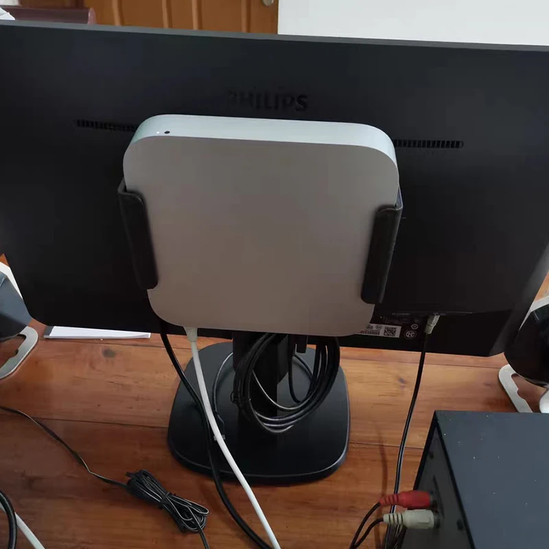 Крепление на стену для компьютера Apple Mac Mini 2012-2020, аксессуары для десктопа, стойка для хранения, экономящая пространство.