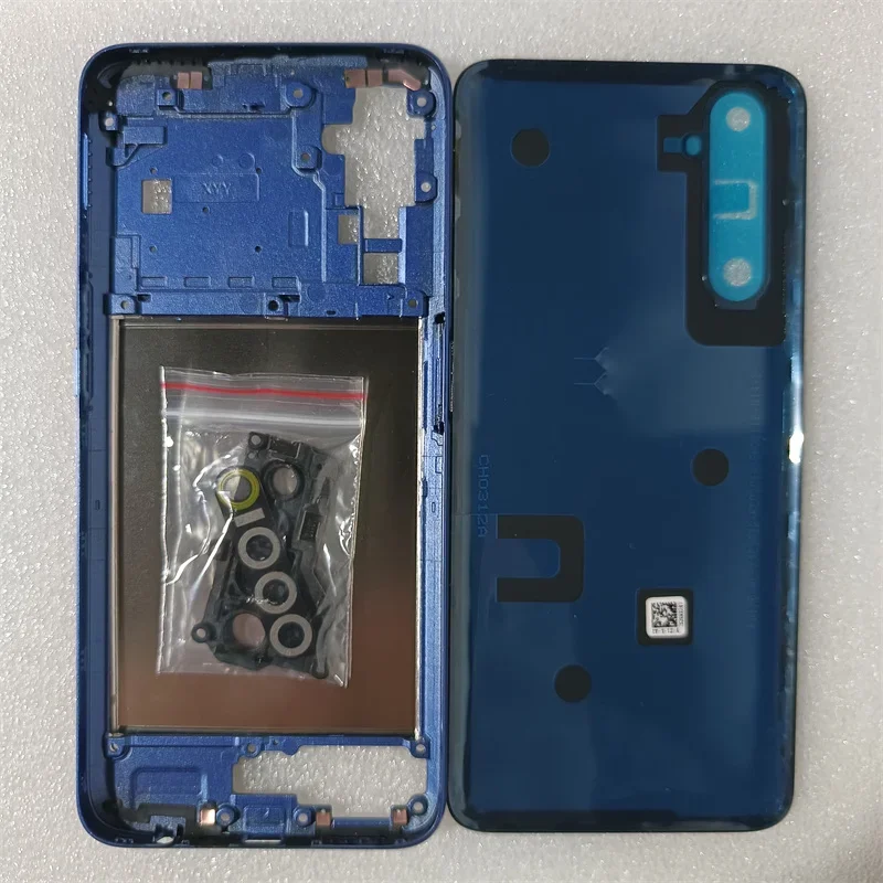 Для Realme 6 RMX2001 полный корпус средняя рамка + задняя крышка аккумулятора дверь с