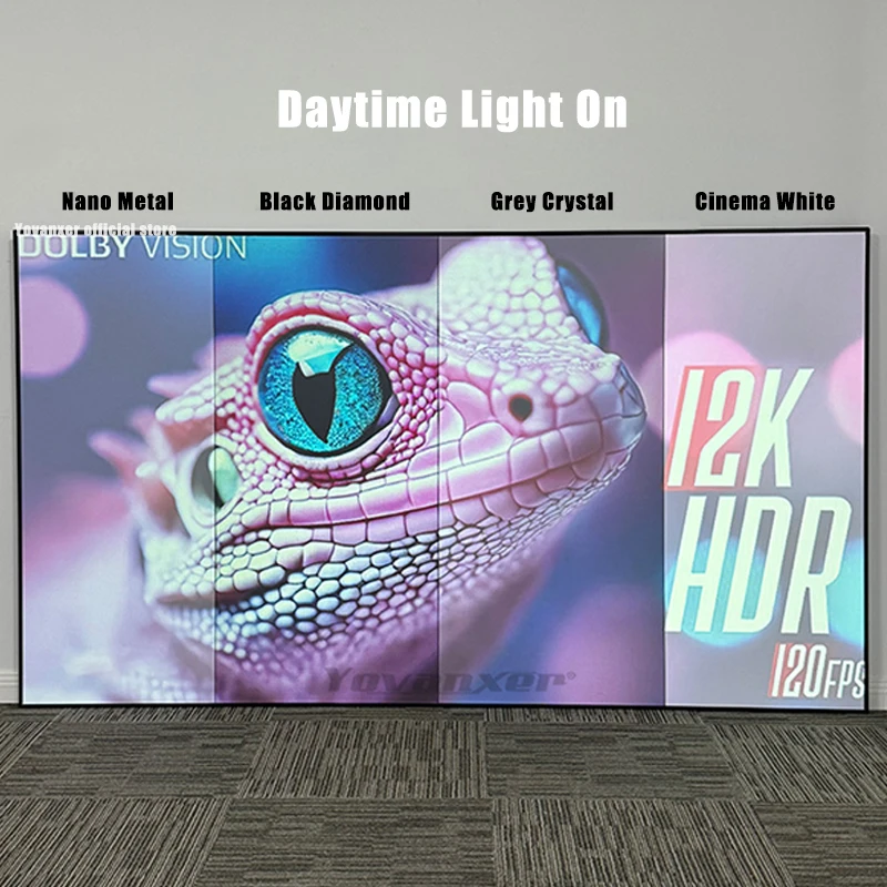 Проекционный экран с фиксированной рамкой и черным бриллиантом