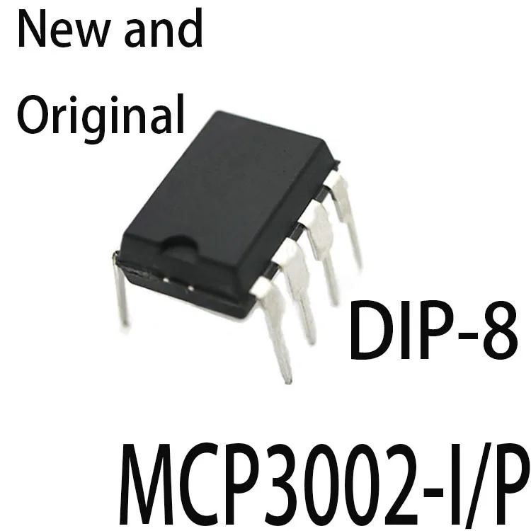 Новые и оригинальные DIP-8 MCP3002 DIP8 DIP MCP3002-I/P, 2 шт.