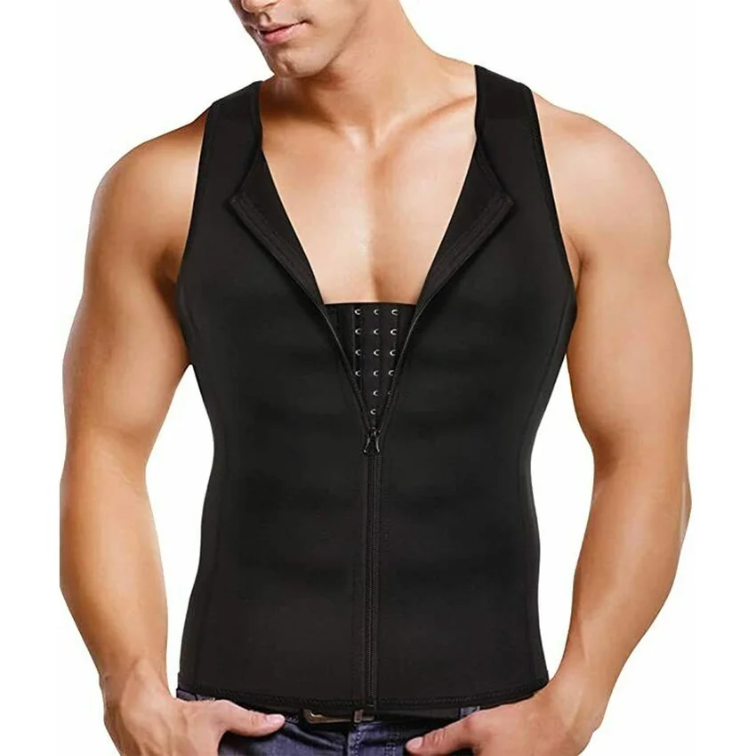 Reductive Girdle Body Shaper Men abdomen Corset Sweat Slimming Belt Sauna Vest Belly Underwear Fat Burner Chest Abdominal Binder