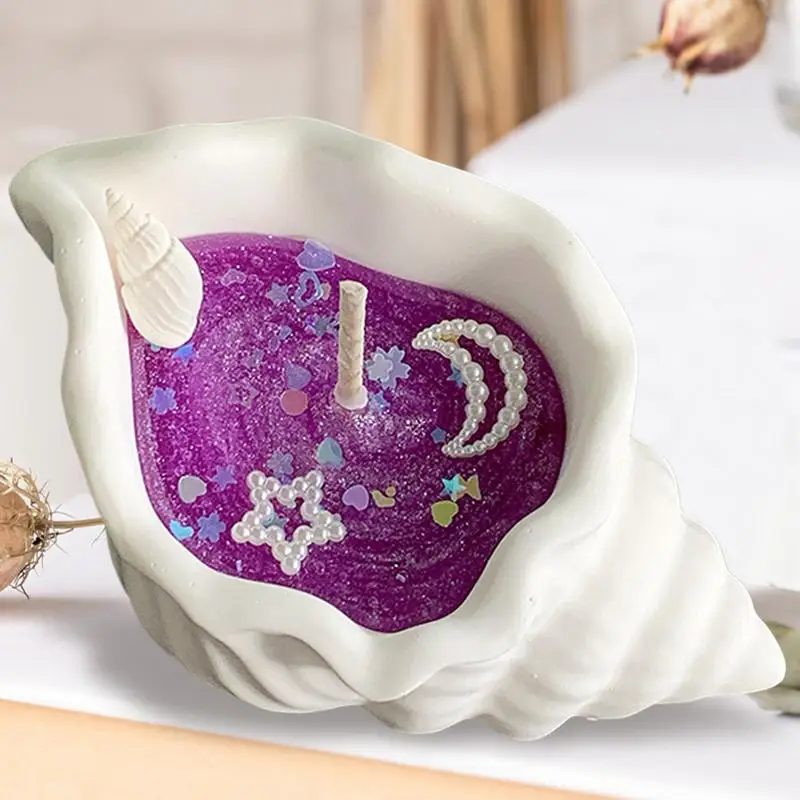 Świeca muszlowa Dekoracyjne świece zapachowe Świece do aromaterapii Domowej roboty świeca Dekoracja pulpitu