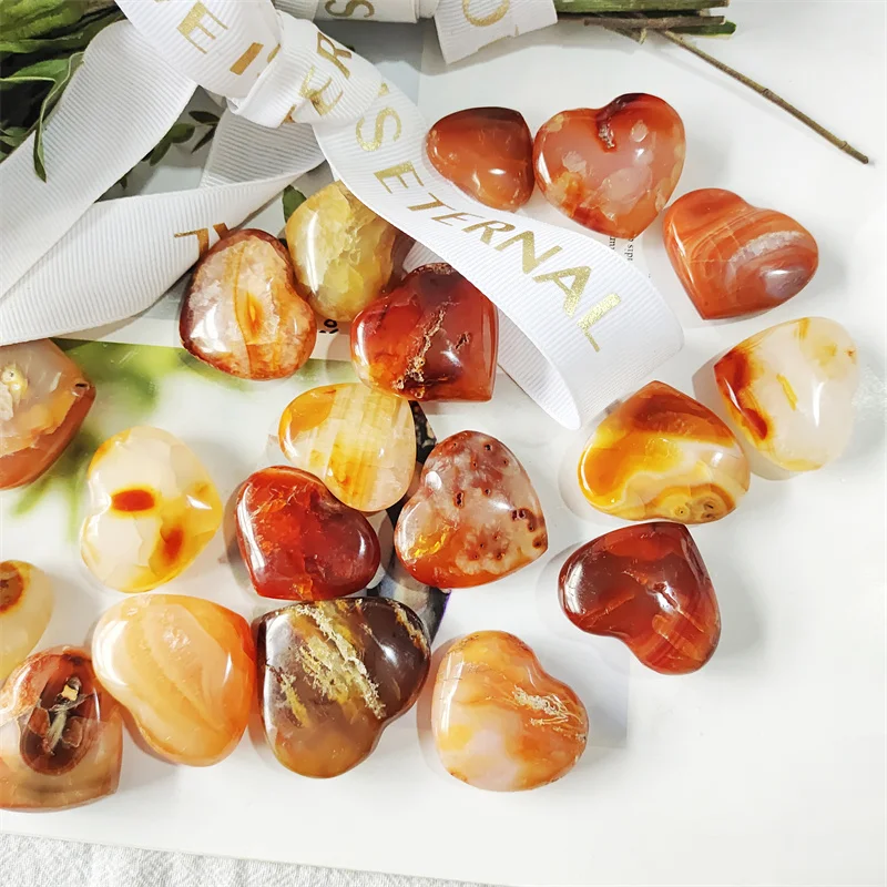 

Красный Агат Сердце полированный кварц кристалл натуральные драгоценные камни ремесла Исцеление Рейки драгоценные камни для украшения до...