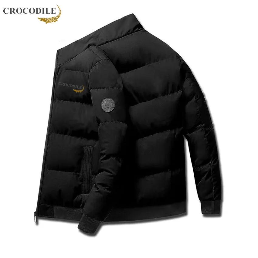 

2023 Men's Autumn/Winter Korean Cotton Coat Thickened Fashion Down Cotton Coat Short Warm Cotton Coat Stand Neck Top