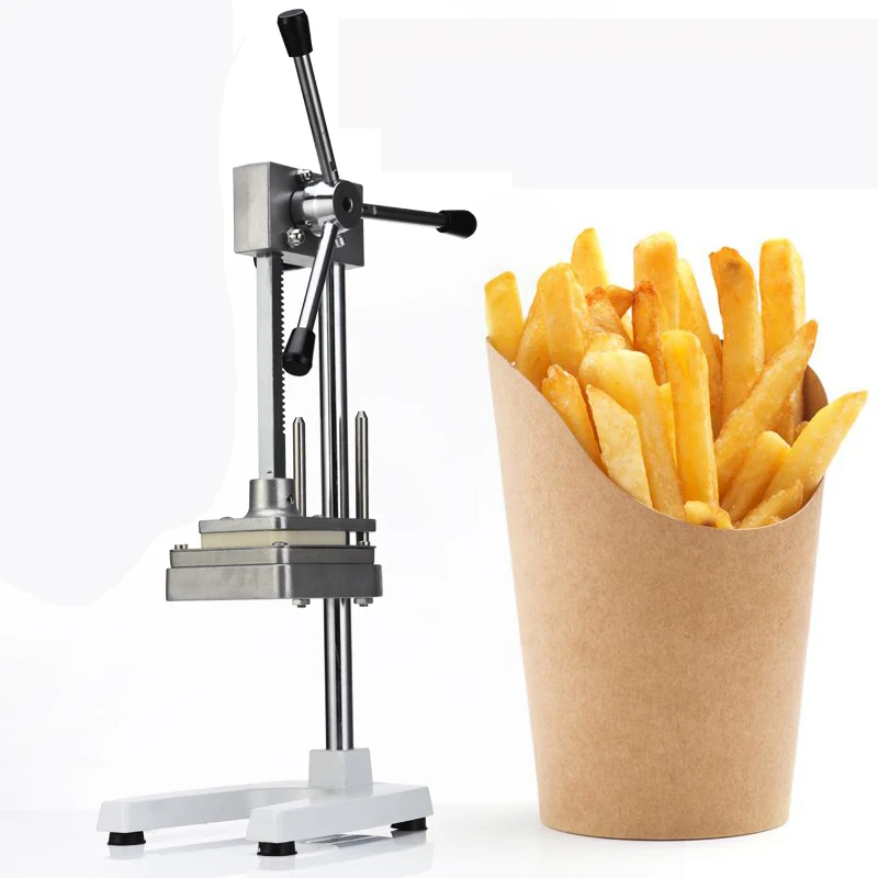 Manual Press Stainless Steel Fries Potato Cutters Shredded Apple Tools French Fry Knife