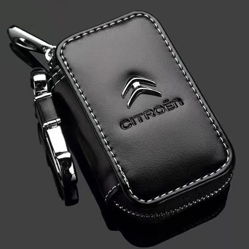 

Car Key Case Bag Key Protector Multifunction Pouch Keychain For Citroen C1 C3 C5 C2 C4 C-Elysee Berlingo Picasso Aircross Cactus