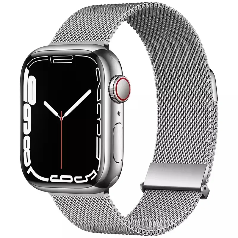 

Magnetic Loop Strap For Apple watch Band 44mm 40mm 45mm 41mm 42mm 38mm Stainless steel correa bracelet iWatch serie 3 4 5 6 se 7