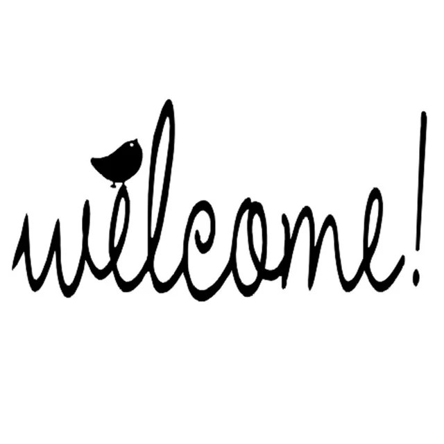 

15.3cm*7.5cm Welcome Bird Fashion Decor Car-Styling Car Sticker Vinyl Decal