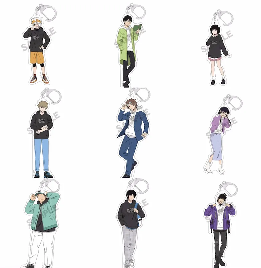 Аниме мир триггер Kuga Yuma Amatori Chika Hyuse Jin Yuichi брелок косплей акриловая фигурка брелок Детская игрушка a5296