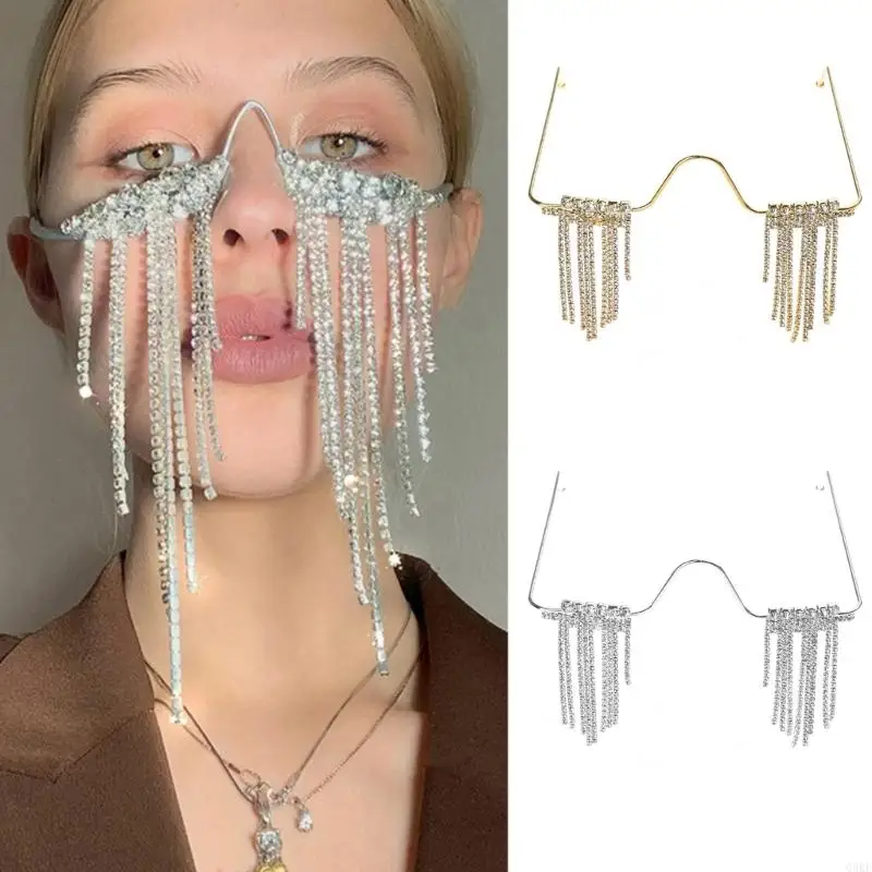 Q0KE кисточка для лица маскарадная маска украшения реквизит фотосъемки очки